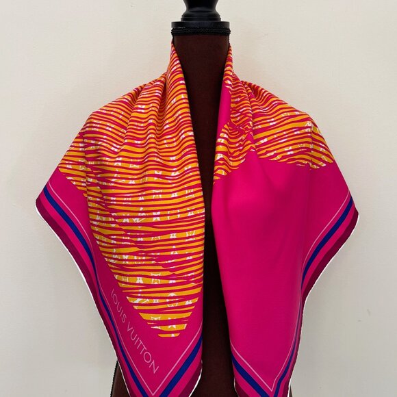 New Louis Vuitton Scarf Monogram Alma Bag Silk Wrap - Picture 3 of 14